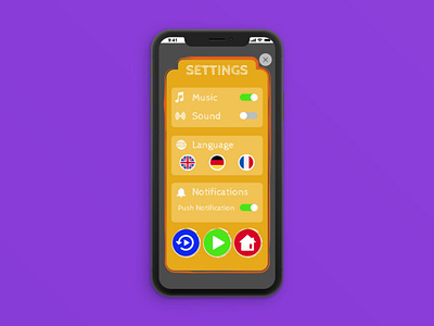 DailyUI #007 Settings Page adobe affinity designer dailyui photoshop uidesign uxdesign