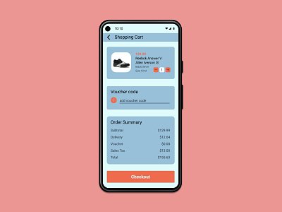 DailyUI 058 Shopping Cart