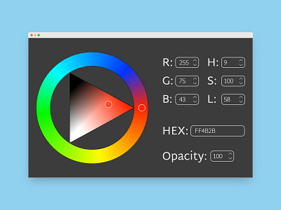 DailyUI 060 Color Picker affinity designer affinity photo affinitydesigner affinityphoto color picker dailyui design graphic design ui uidesign uxdesign