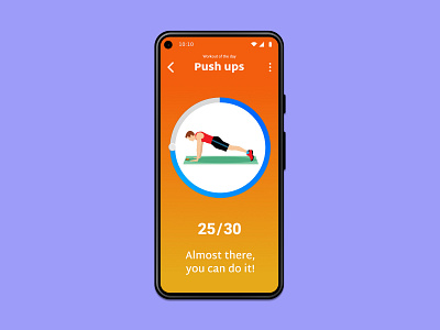 DailyUI 062 Workout of the day