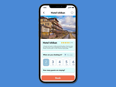 DailyUI 67 Hotel Booking