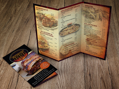 Menu Design Mockup adobe indesign graphic design menu design pamphlet photoshop print