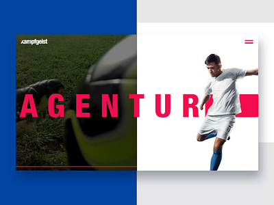 kampfgeist - Webdesign & Interaction advertising animation ineraction design parallax sports design webdesign