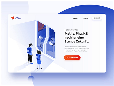 School 2049 - Webdesign animation branding clean design illustraion minimal ui ux vector vectors web webdesign