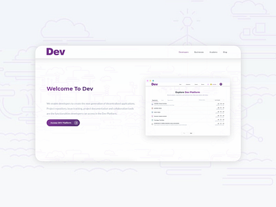 Landing page for it agency