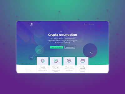 Landing page for an airdrop service