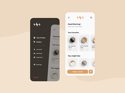 Coffee Shop App UI