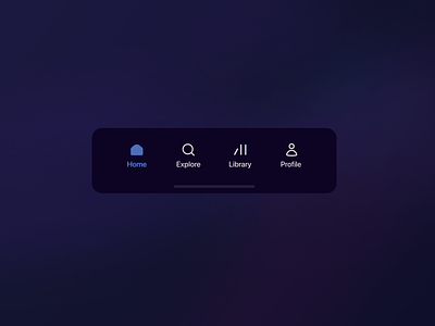 Navigation Menu Bar app bar dark dark mode design experience flat icon interface menu minimal navbar navigation ui user ux web