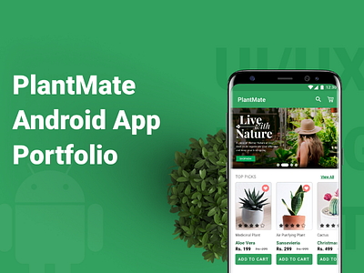 PlantMate Material Design UI @android @design @ui