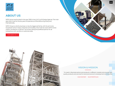 Industrial group website design