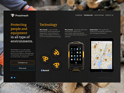 Proximesh Technology beacon product safety start up tracking ui