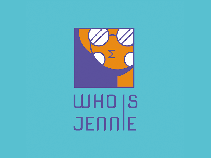 Who Is Jennie - Personal Logo brand color palette illustration logo logodesign personal logo vector illustration