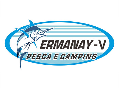 Ermanay V coreldraw logo marca vetor