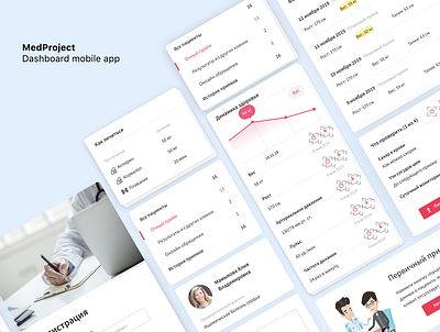 MedProject Web app for Doctors & Patients app interview testing ui ux