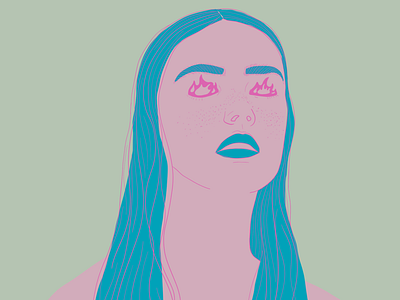 Anger color color palette illustration portrait