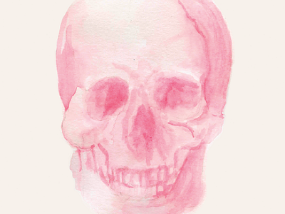 Skull in watercolor illustration skull watercolor