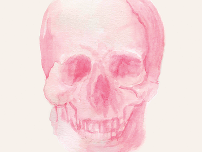 Skull in watercolor