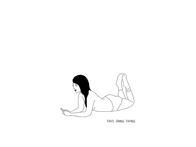 This Dang Thing girl illustration ink nude philly technology