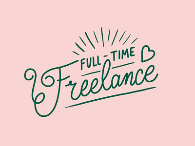 Gone Freelancin’ freelance hire me illustration lettering