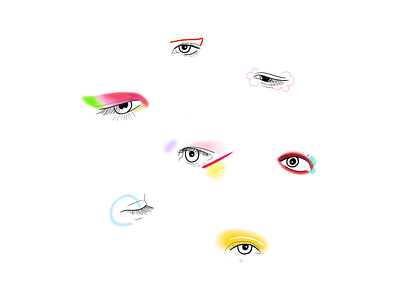 Euphoria Makeup(Jules) color colorful euphoria eyes hbo illustration makeup
