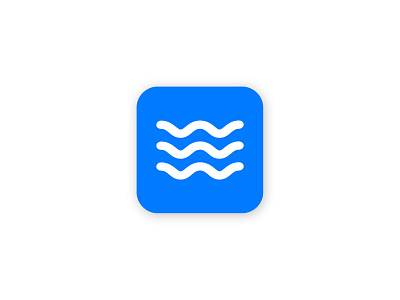 App icon for SmartPool app flat design icon app logo