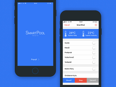 UI SmartPool App app design flat design ui