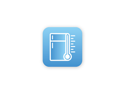 CoolTemp App Icon app app design design flat design icon app logo