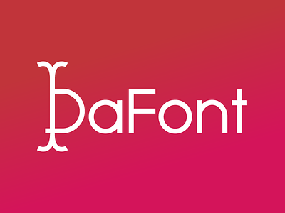 DaFont [Rebrand] dafont font fonts jayholder logo rebrand rebranding text typography website