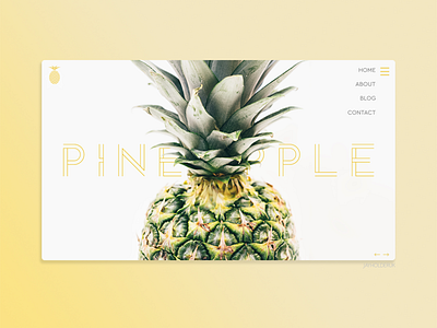 Pineapple UI Design Concept concept design graphic design jayholderuk landing page pineapple ui ui design uiux ux web design