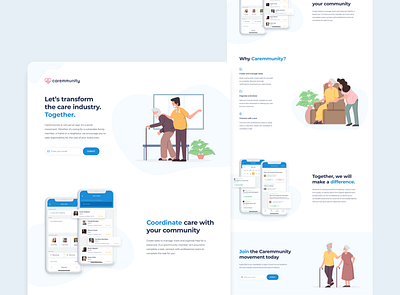 App Landing Page app landing page design illustration landingpage landingpagedesign ui uidesign web webdesign