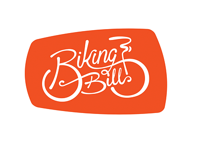 Biking Bill Logo branding hand lettering lettering logo typography