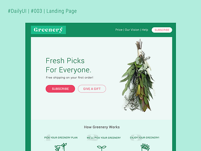 #DailyUI | #003 | Landing Page daily ui 003 dailyui landing page