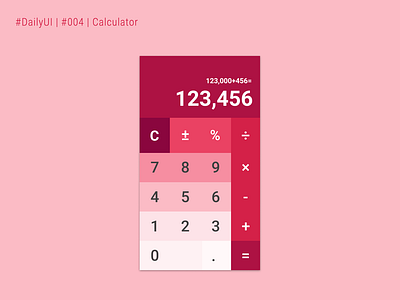 #DailyUI | #004 | Calculator