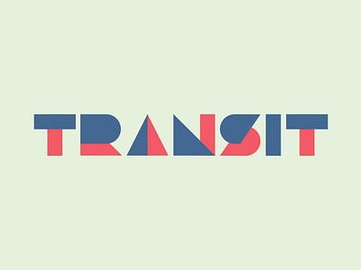Transit Type 80s branding conference exhibit logo modern new age newage retro type typography