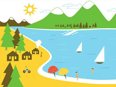 South Lake Tahoe illustration