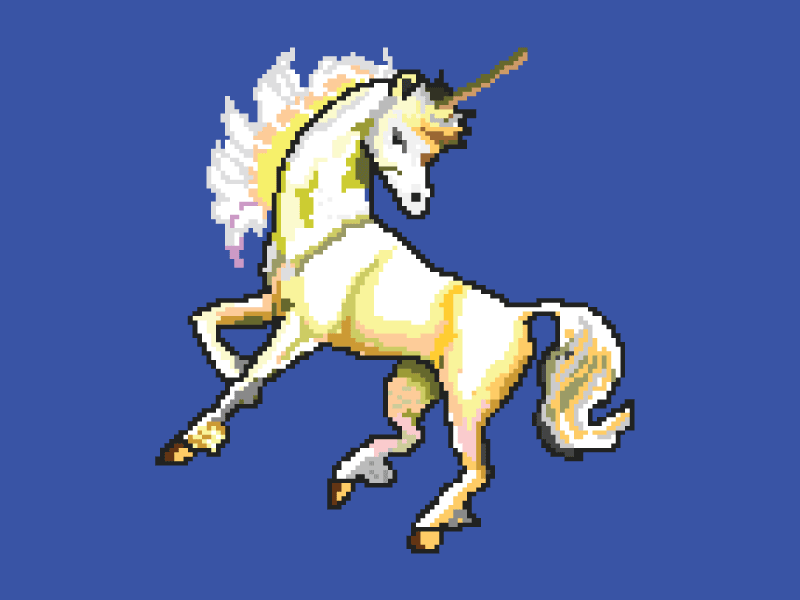 Mythical Beast 16 bit 8 bit unicorn