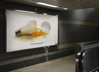 IKEA Ambient Advertising advert advertising ambient concept design ikea photomontage
