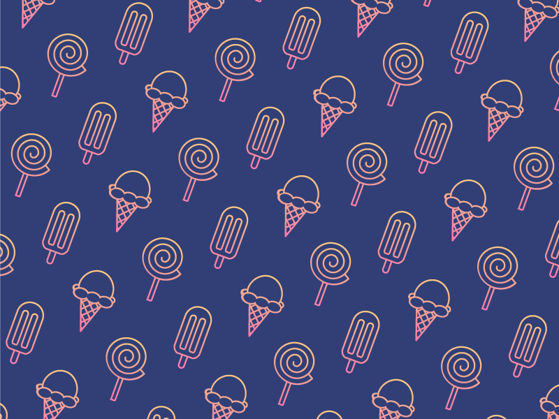 Sugary Pattern popsicle ice cream lollipop sweet icons icon pattern