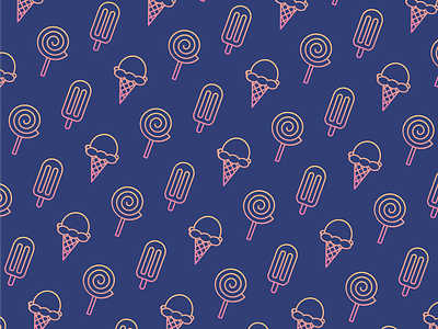 Sugary Pattern ice cream icon icons lollipop pattern popsicle sweet