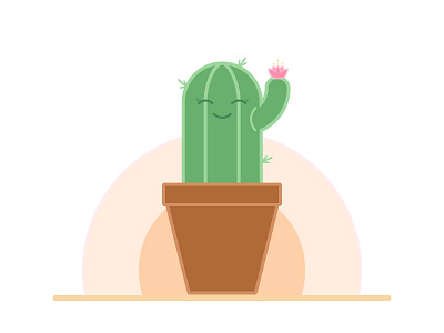 Cactus cactus cactus flower illustration illustrator kawaii weeklyillochallenge