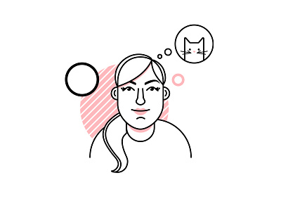 Personal Avatar avatar cat character icon illustration vector