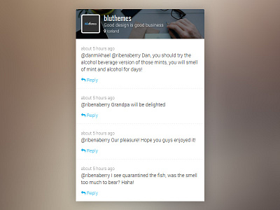 Twitter Widget bluthemes tweet twitter widget