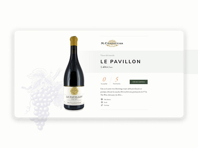 Wine: Product Detail design ui webdesign