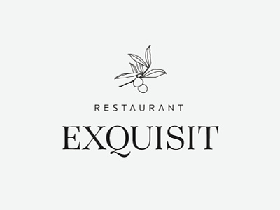 Logotipo Exquisit branding design logo restaurant