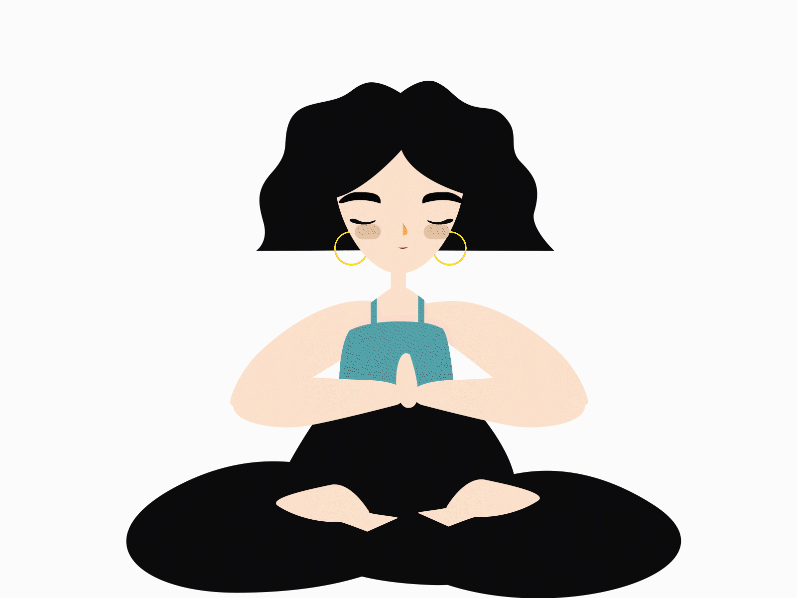 Figure out how you focus best! after effects animation character animation character design design digital download exercises focus illustration lottie lottiefiles meditation relax vector work