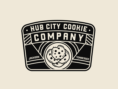 Hub City Cookie Company Vintage Badge badge logo brand design branding logodesign typography vintage vintage badge vintage logo
