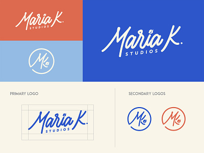 Brand Guide - Maria K. Studios brand guide brand guidelines branding branding and identity branding design design icon identity branding identity design illustration logo logodesign logos logotype typography vector