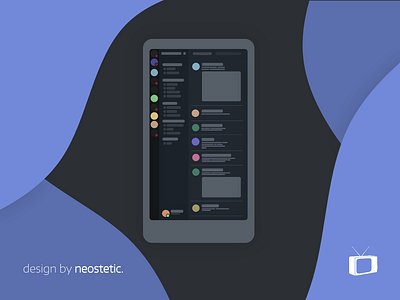 discord design - mobile app art artwork design design art designer discord flat graphic illustration mobile screenshot software design steam style ui vector