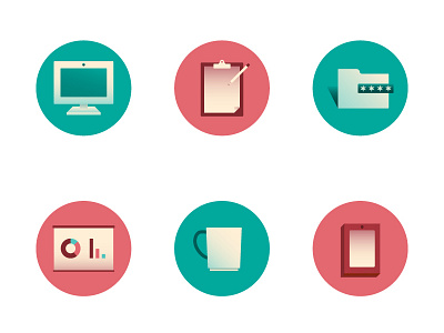 Just some icons business colorful enterprise gradient icon set icons illustrator office vector art