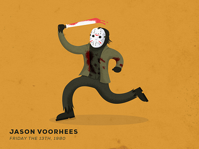 Friday the 13th friday horror jason killer machete movie poster series the13th vector voorhees